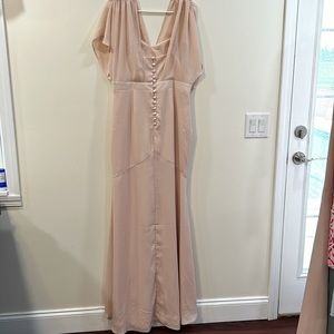 ASOS size 10 bridesmaid dress in light pink